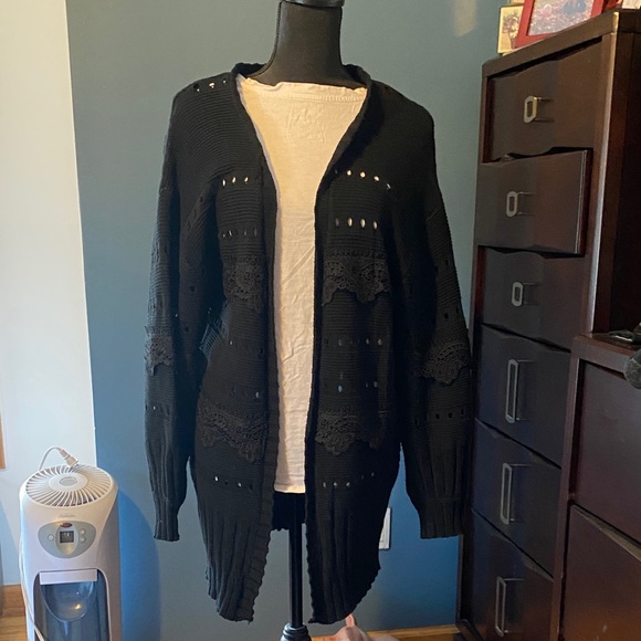 white birch Sweaters - White Birch Black Knit Sweater